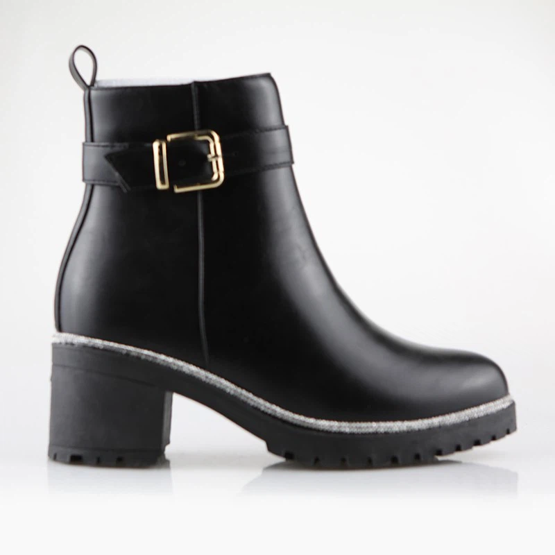 Heeled Buckle Boot